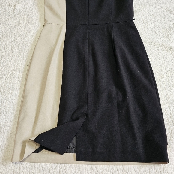 Calvin Klein Cap Sleeve Colorblock Faux Wrap Dress - Picture 7 of 10
